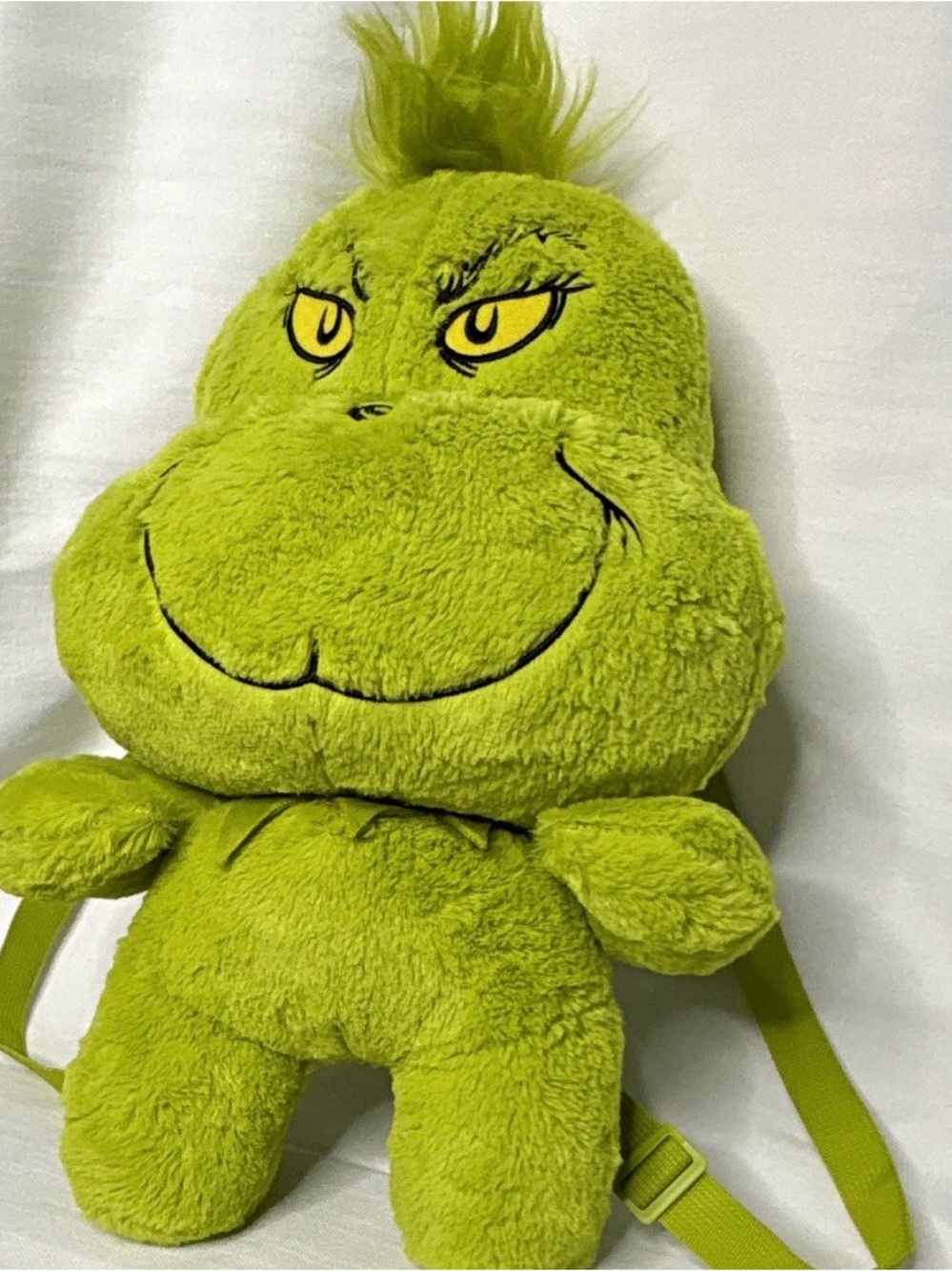 Plush Grinch-Inspired Green/ Backpack Christma